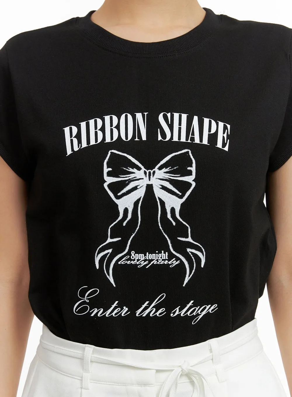 Ribbon Graphic Top OU411 sold by Lewkin product image thumbnail 3