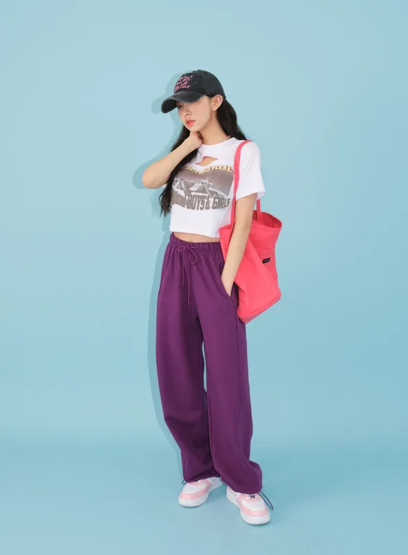 Drawstring Sweat Pants BJ08 sold by Lewkin