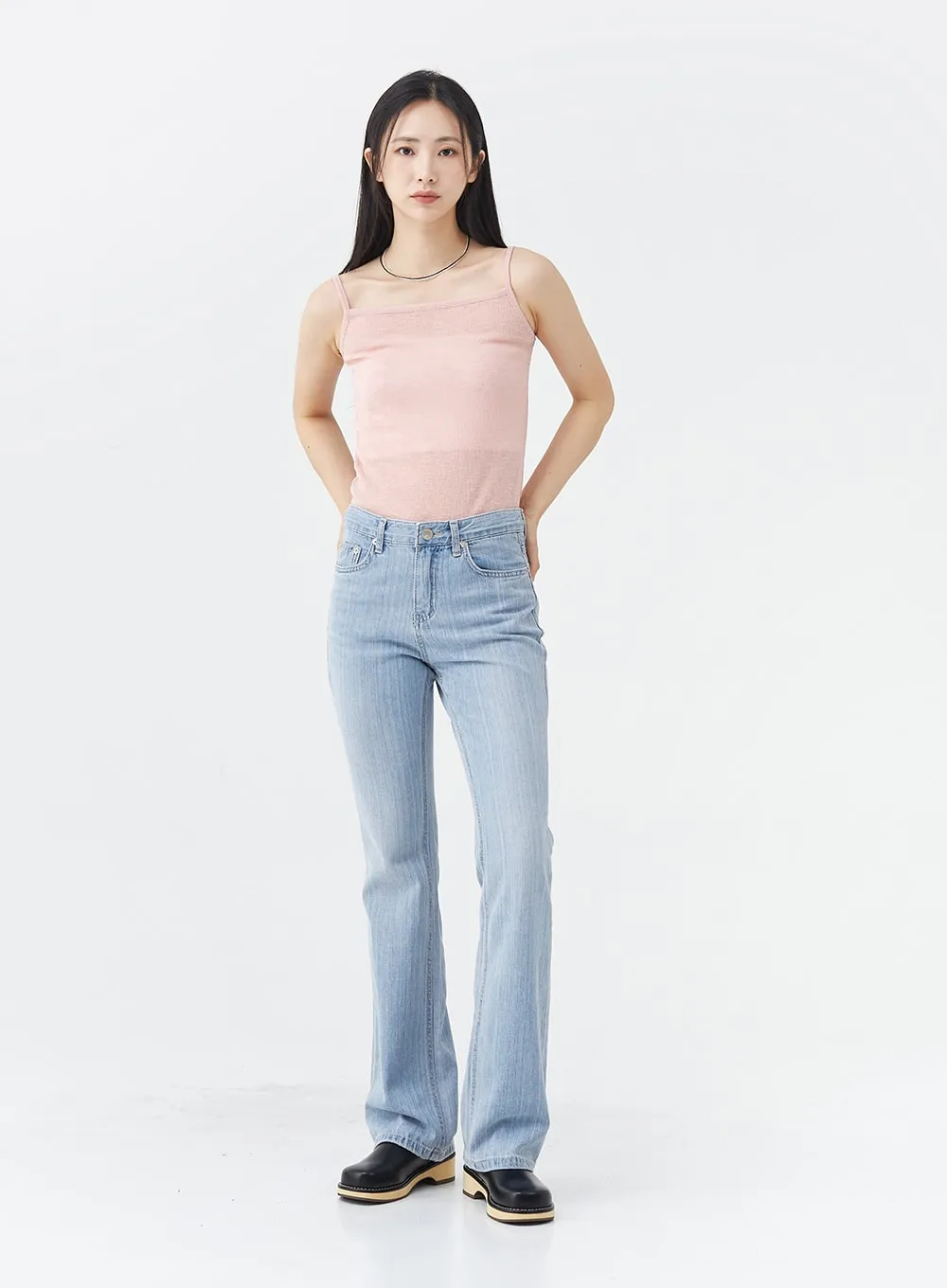 Summer Semi Boot-Cut Jeans OG12 sold by Lewkin product image thumbnail 4