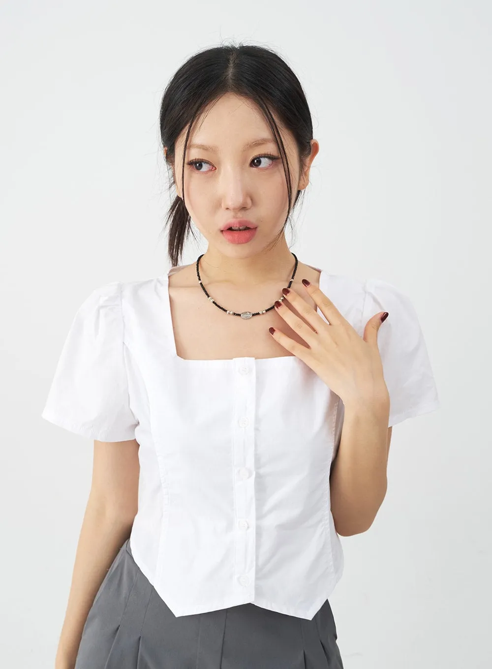 Ethnic Beaded Necklace CJ07 sold by Lewkin product image thumbnail 2