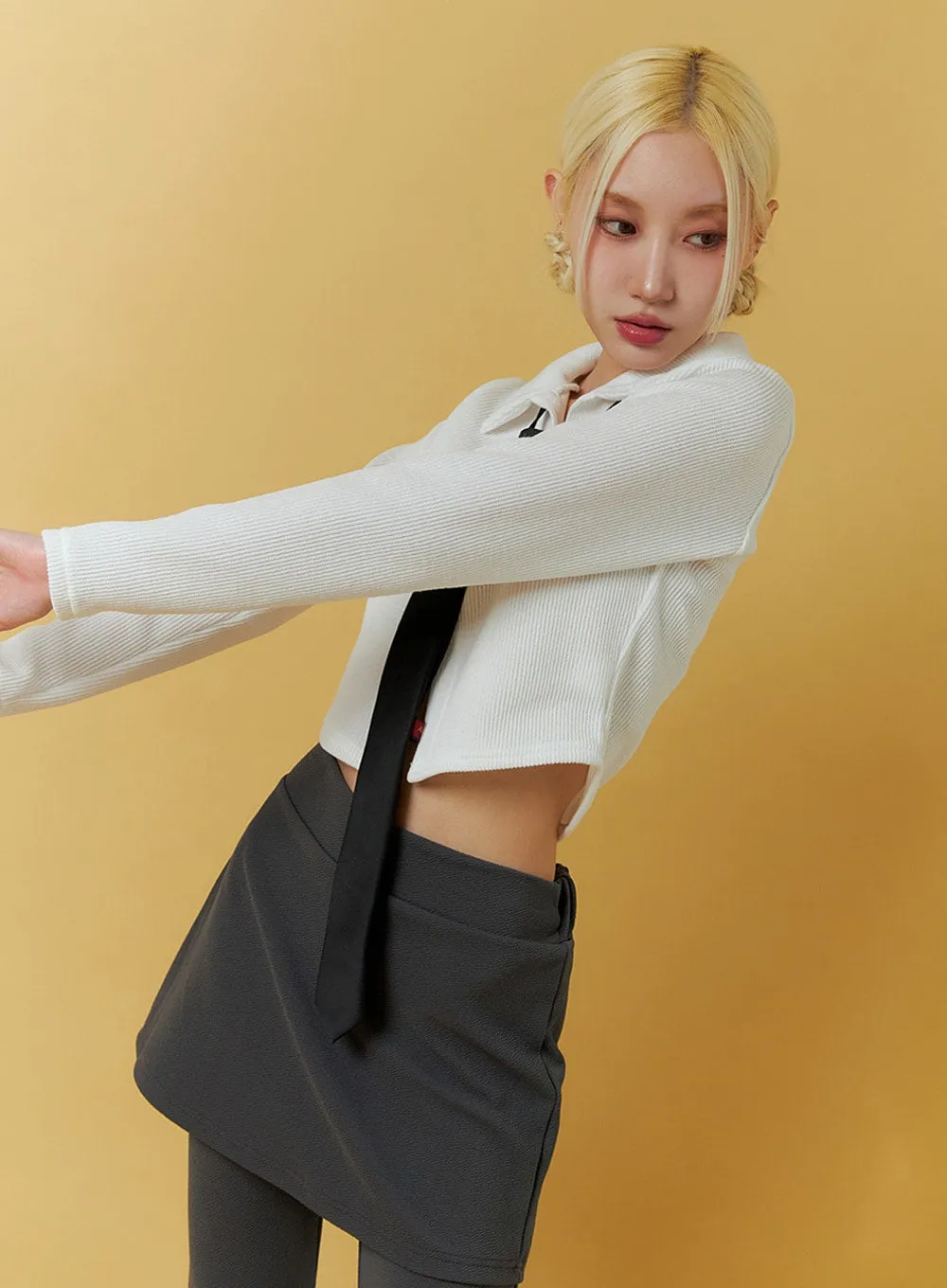 Collar Button Cardigan IF408 sold by Lewkin product image thumbnail 5