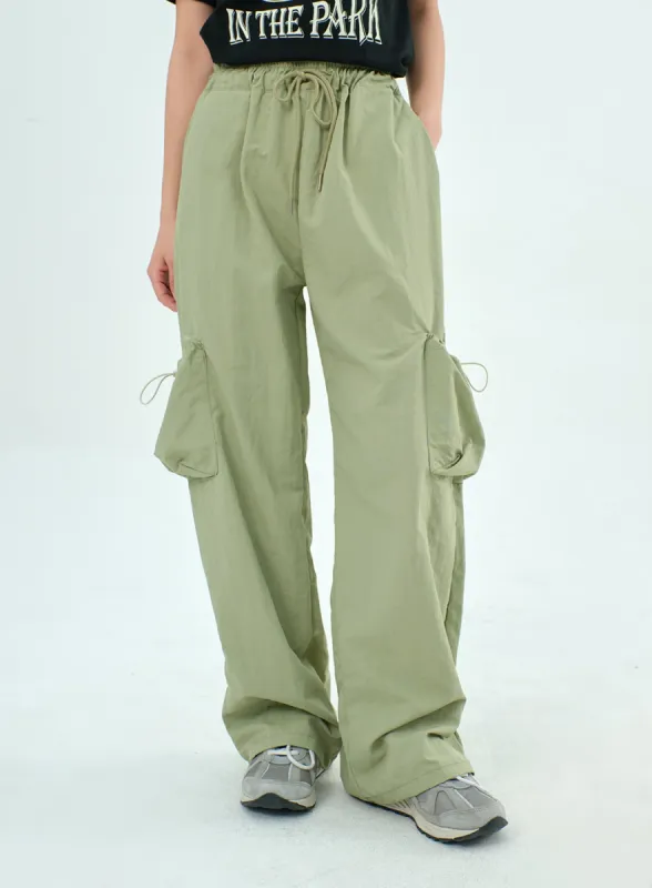 Nylon Pocket Pants BY304 sold by Lewkin