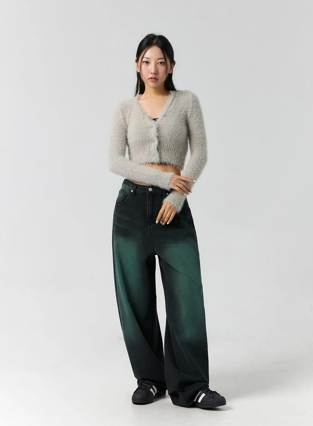 Comfy Wide Leg Color Jeans CS305 sold by Lewkin product image thumbnail 3