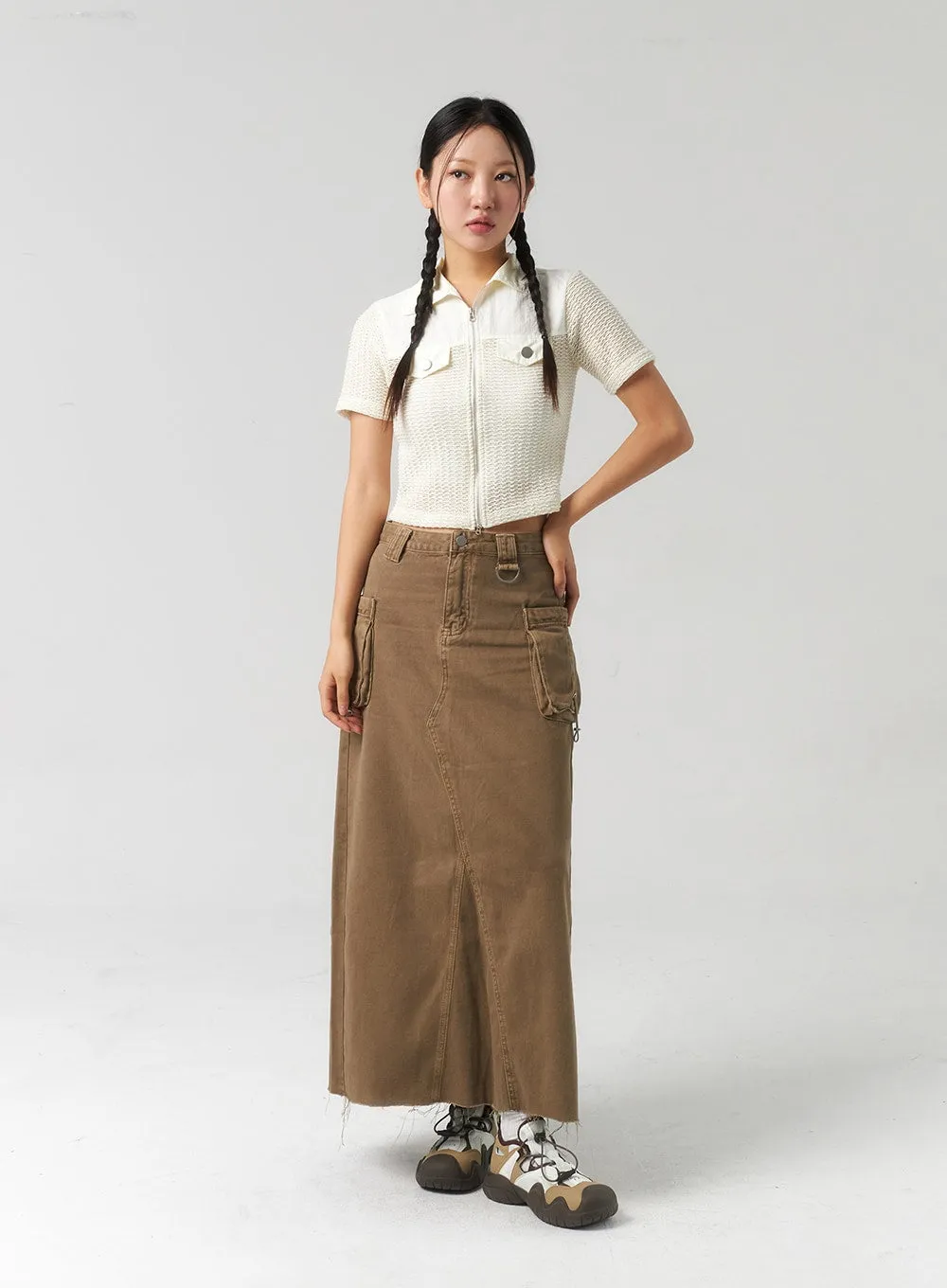 Mesh Zip-Up Top CU323 sold by Lewkin product image thumbnail 4