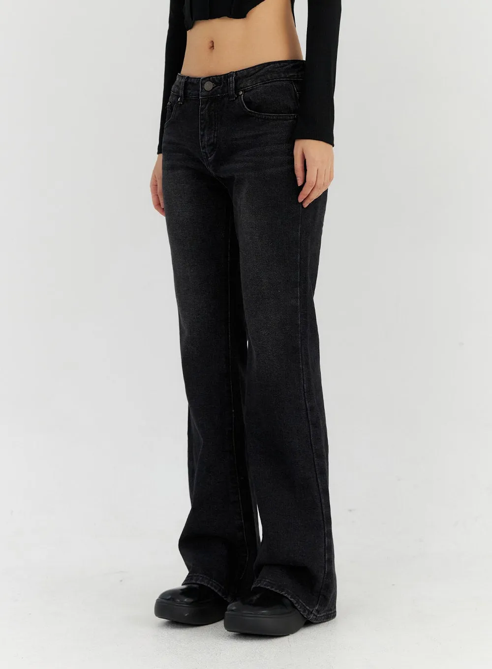Washed Bootcut Jeans CN315 sold by Lewkin product image thumbnail 5