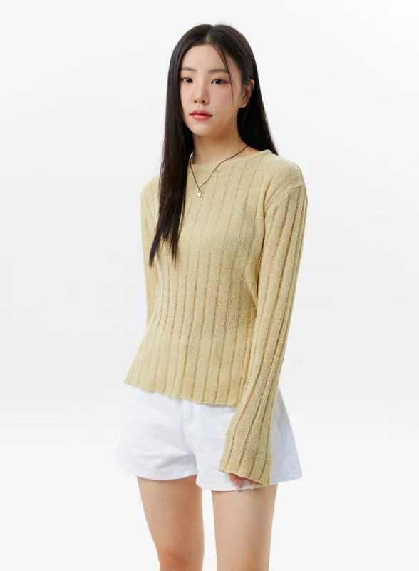 Summer Ribbed Sweater OL331 sold by Lewkin