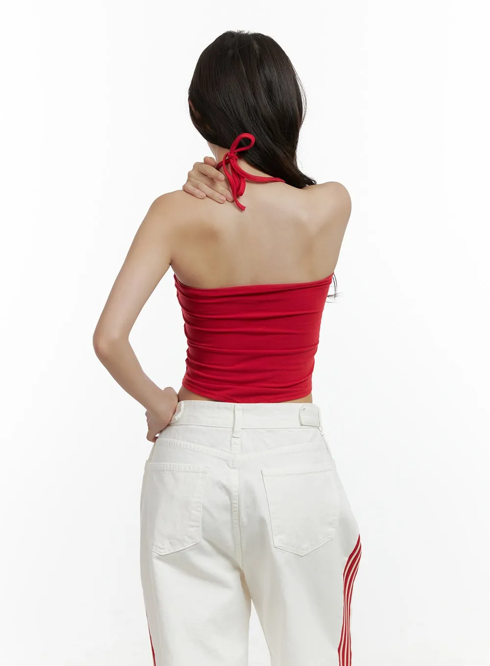 Halter Crop Top CL410 sold by Lewkin product image thumbnail 5