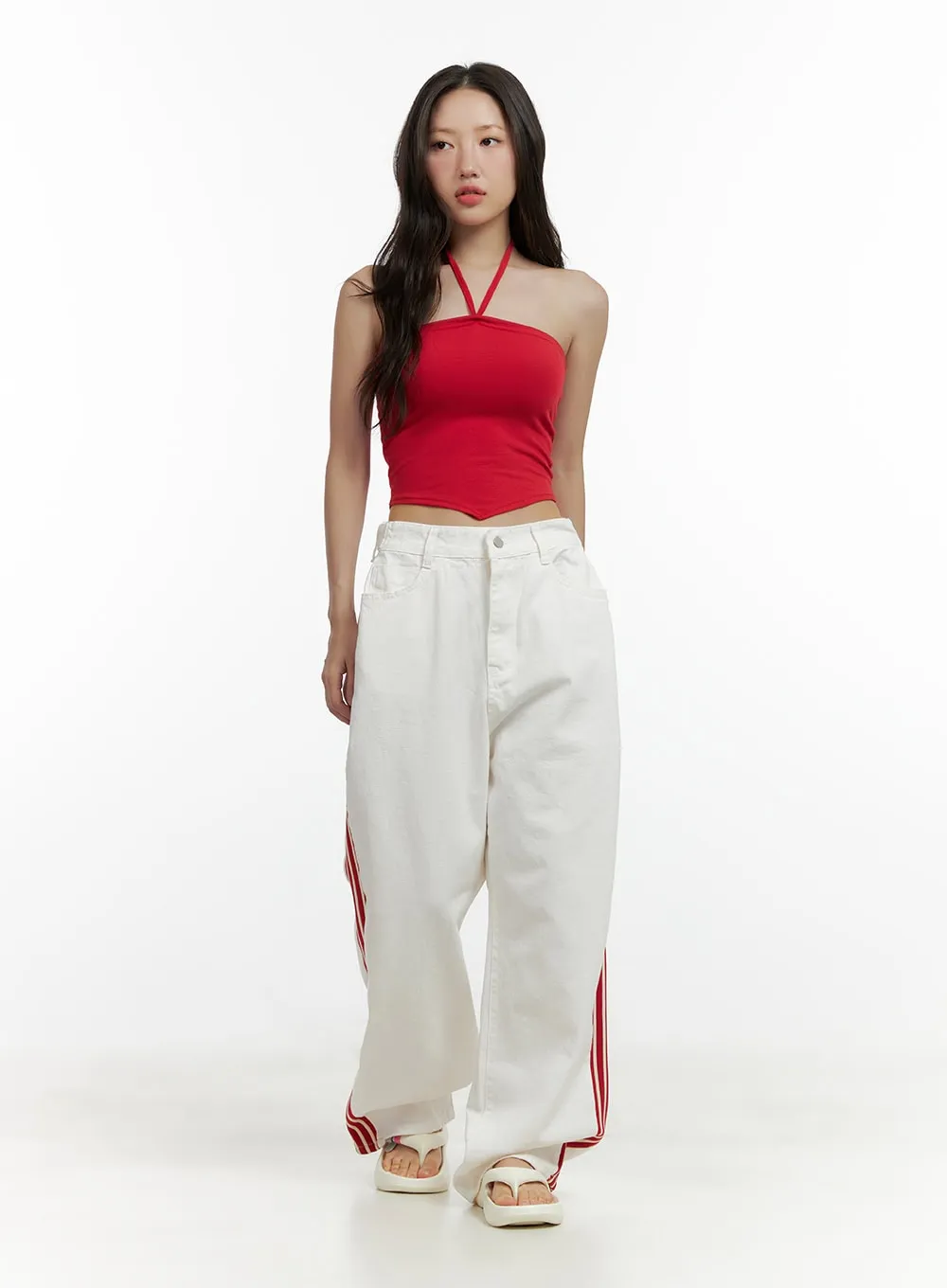 Halter Crop Top CL410 sold by Lewkin product image thumbnail 2