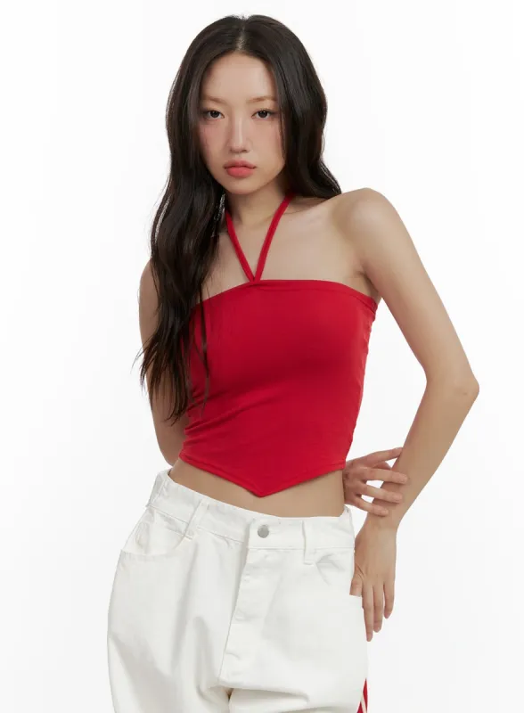 Halter Crop Top CL410 sold by Lewkin
