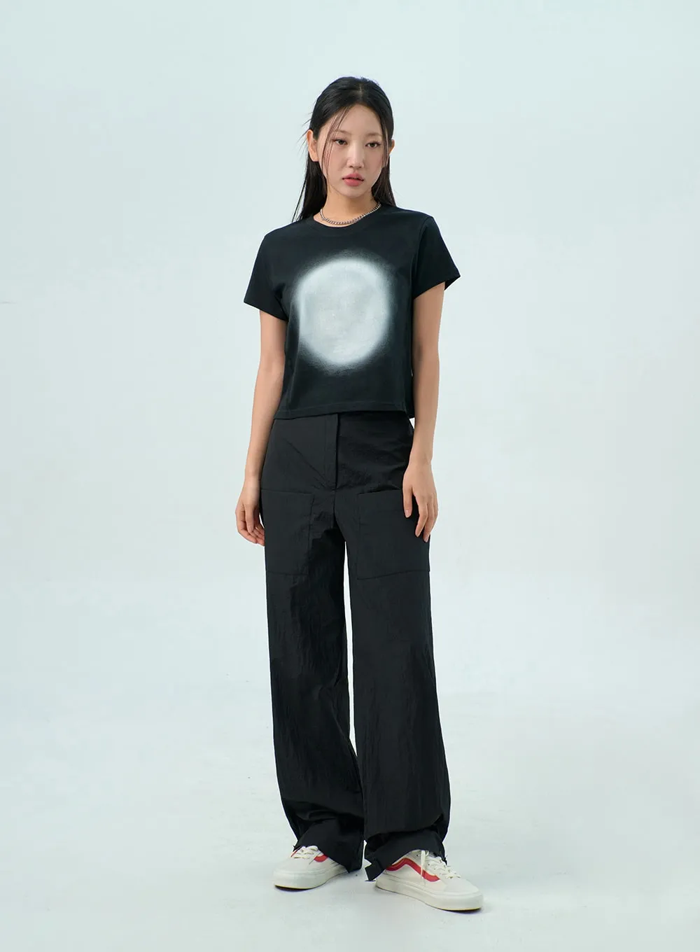 Nylon Wide Pants CY330 sold by Lewkin product image thumbnail 3