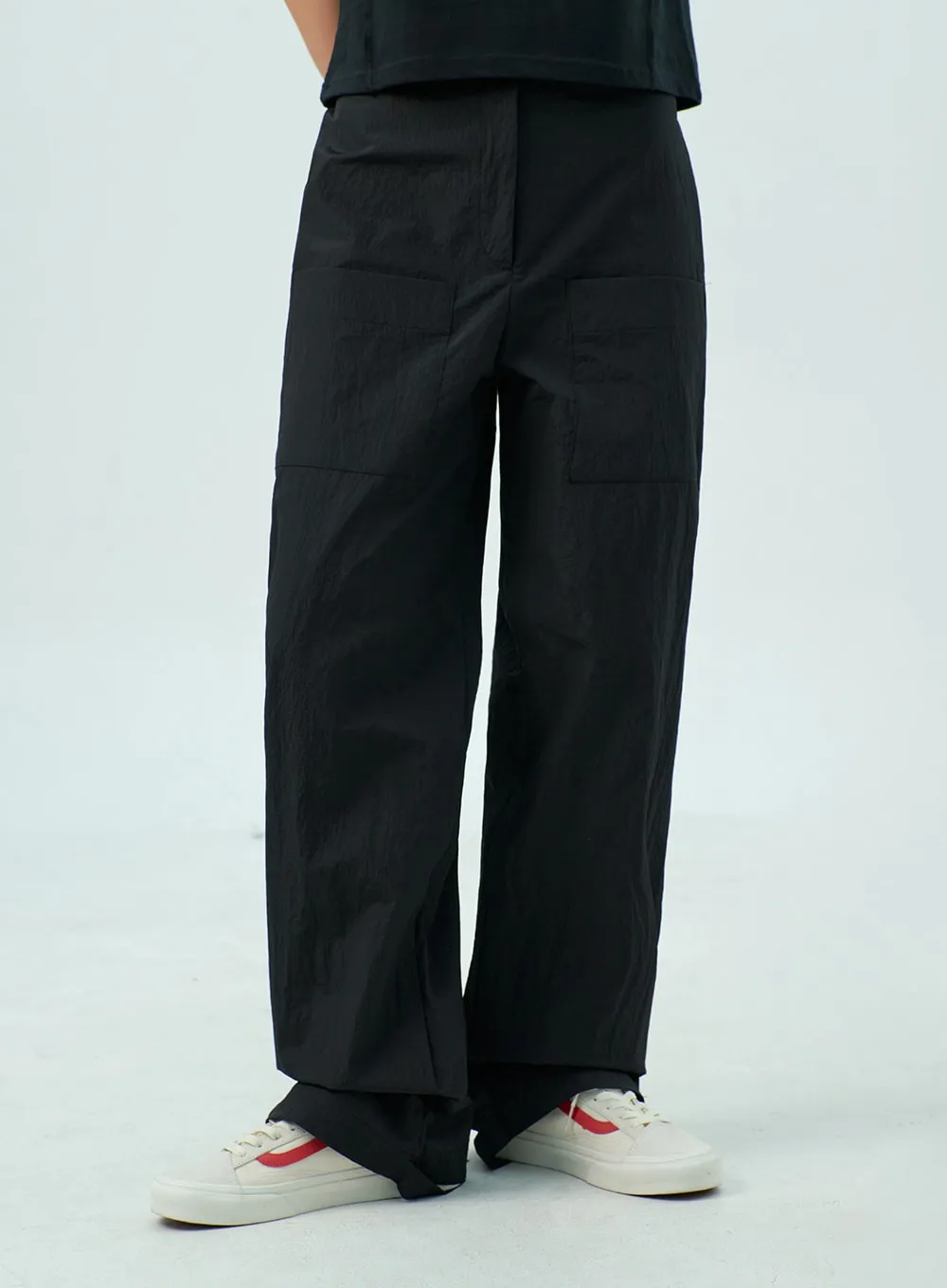 Nylon Wide Pants CY330 sold by Lewkin product image thumbnail 2
