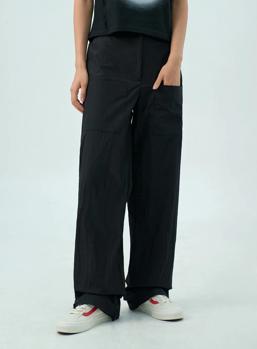 Nylon Wide Pants CY330 sold by Lewkin product image thumbnail 5