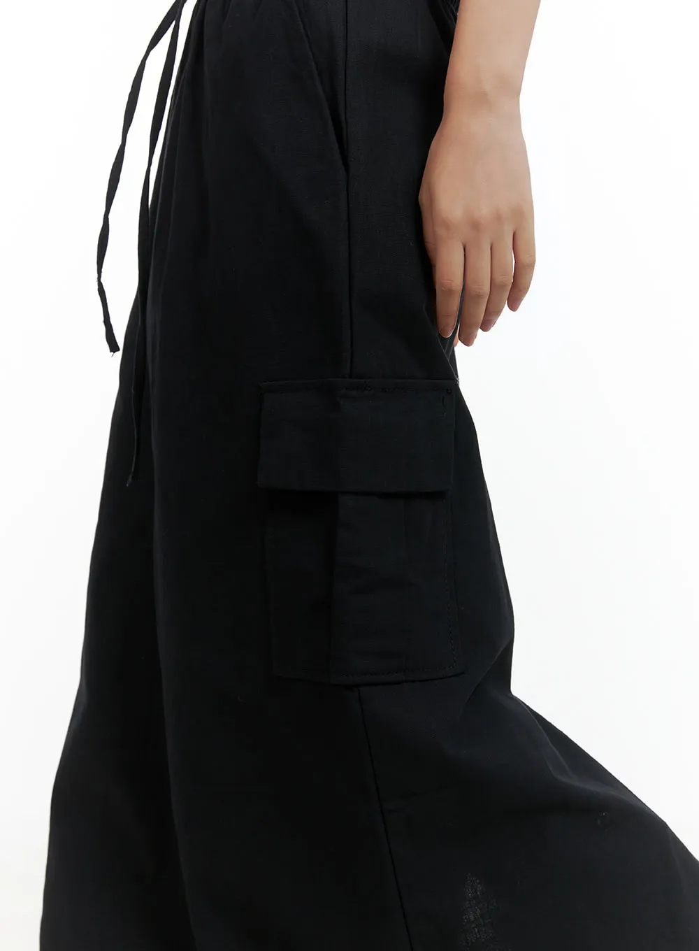 Cargo Linen Maxi Skirt CL417 sold by Lewkin product image thumbnail 3