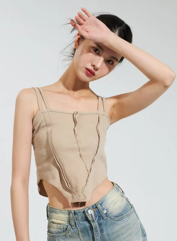 Double Strap Top IY318 sold by Lewkin