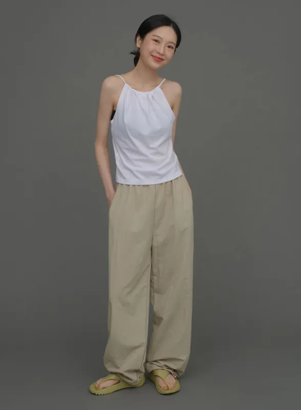 Loose Fit Banded Pants CA04 sold by Lewkin