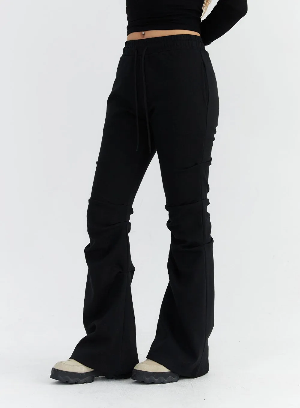 Pintuck Bootcut Jeans CO313 sold by Lewkin product image thumbnail 5