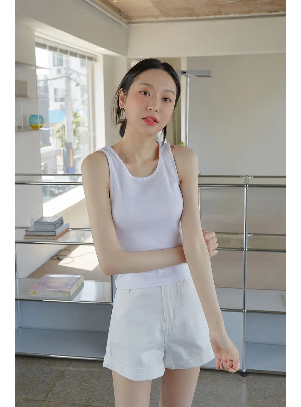 Essential Sleeveless Top CM03 sold by Lewkin product image thumbnail 5