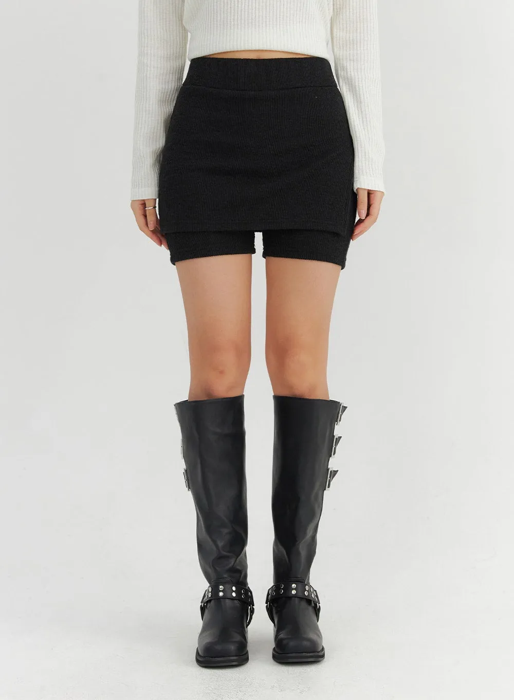 Ribbed Skorts CO325 sold by Lewkin product image thumbnail 2