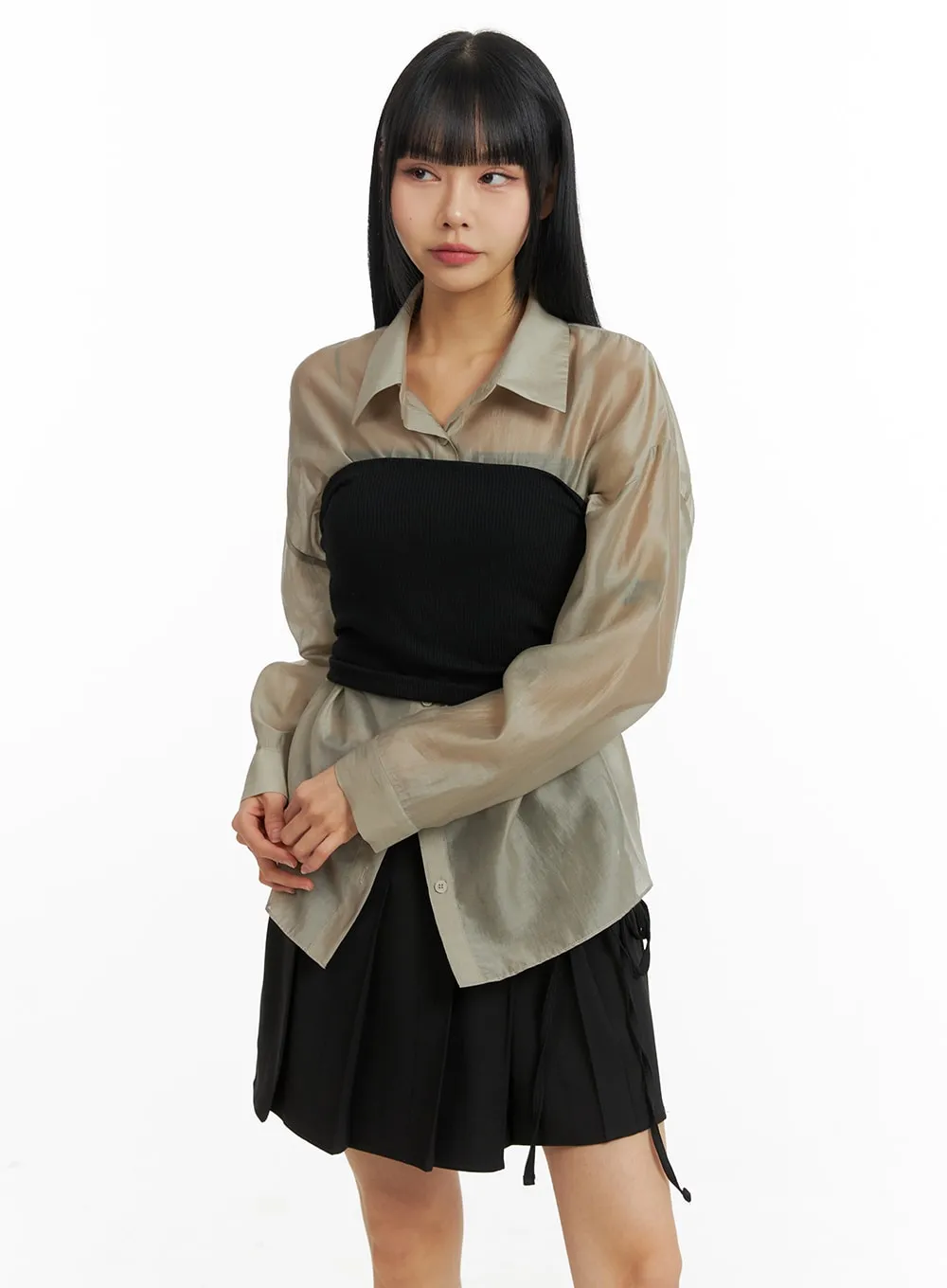 Solid Knit Tube Top CM406 sold by Lewkin