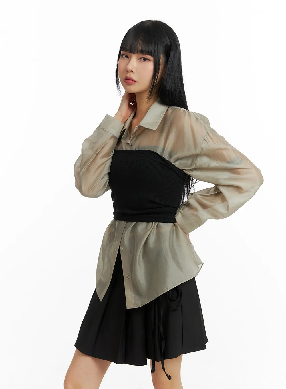 Solid Knit Tube Top CM406 sold by Lewkin product image thumbnail 3