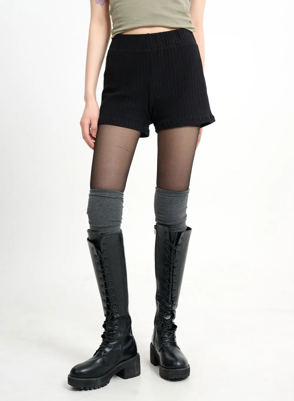 Solid Banding Shorts CM415 sold by Lewkin