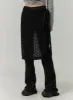Flower Pattern Mesh Wrap Midi Skirt CJ422 sold by Lewkin