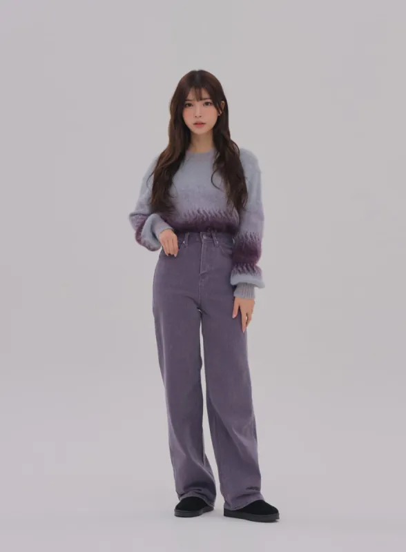 Wide Leg Color Jeans BS-A0812026 sold by Lewkin