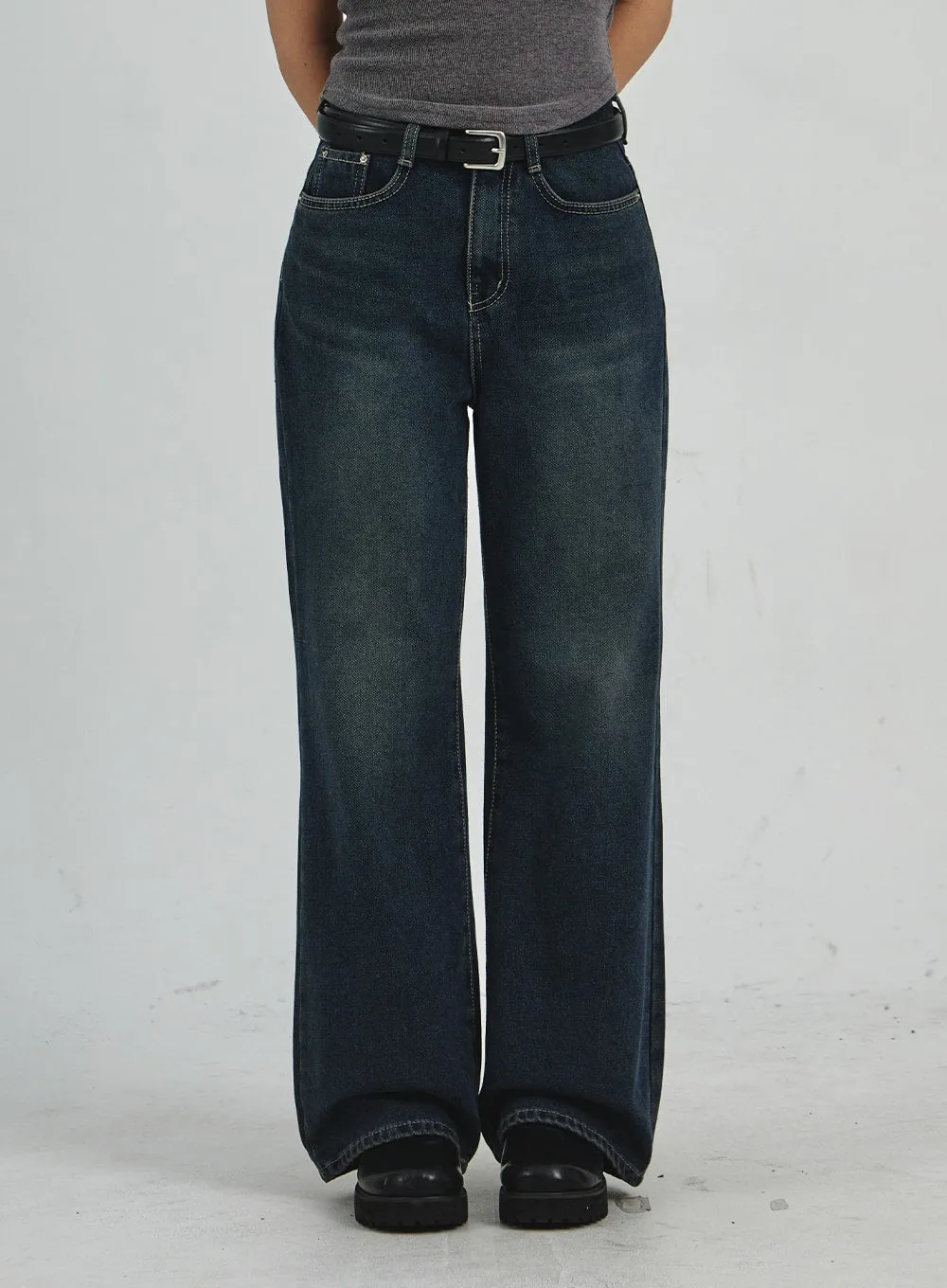 Wide Leg Jeans CN28 sold by Lewkin product image thumbnail 2
