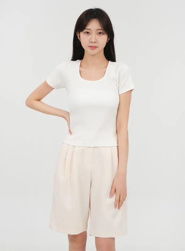 Pleated Midi Skirt CO327 sold by Lewkin