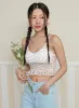 Floral Lace Cami Crop Top OY427 sold by Lewkin