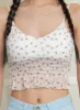 Floral Lace Cami Crop Top OY427 sold by Lewkin
