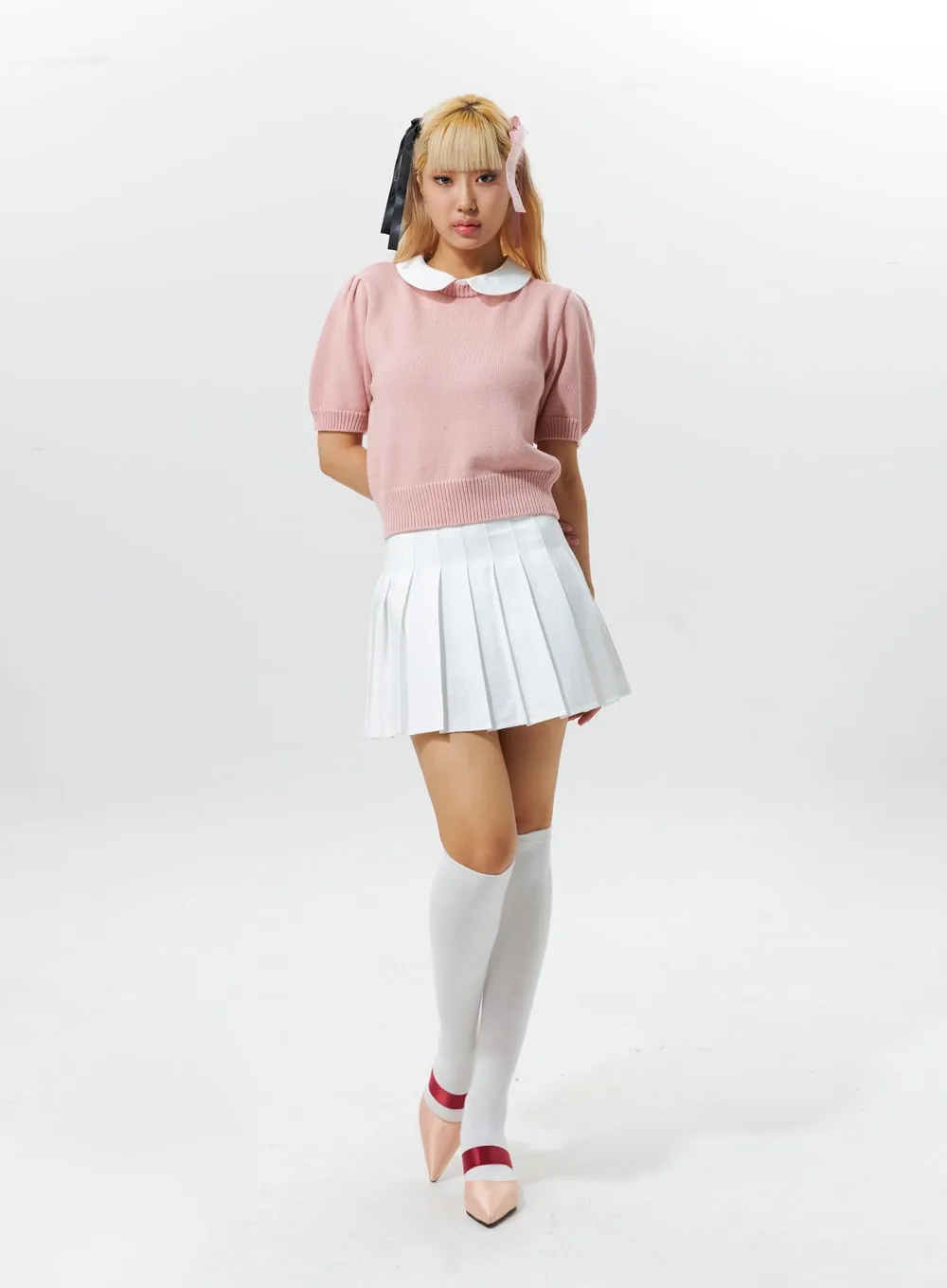 Tennis Pleated Mini Skirt IG320 sold by Lewkin product image thumbnail 3