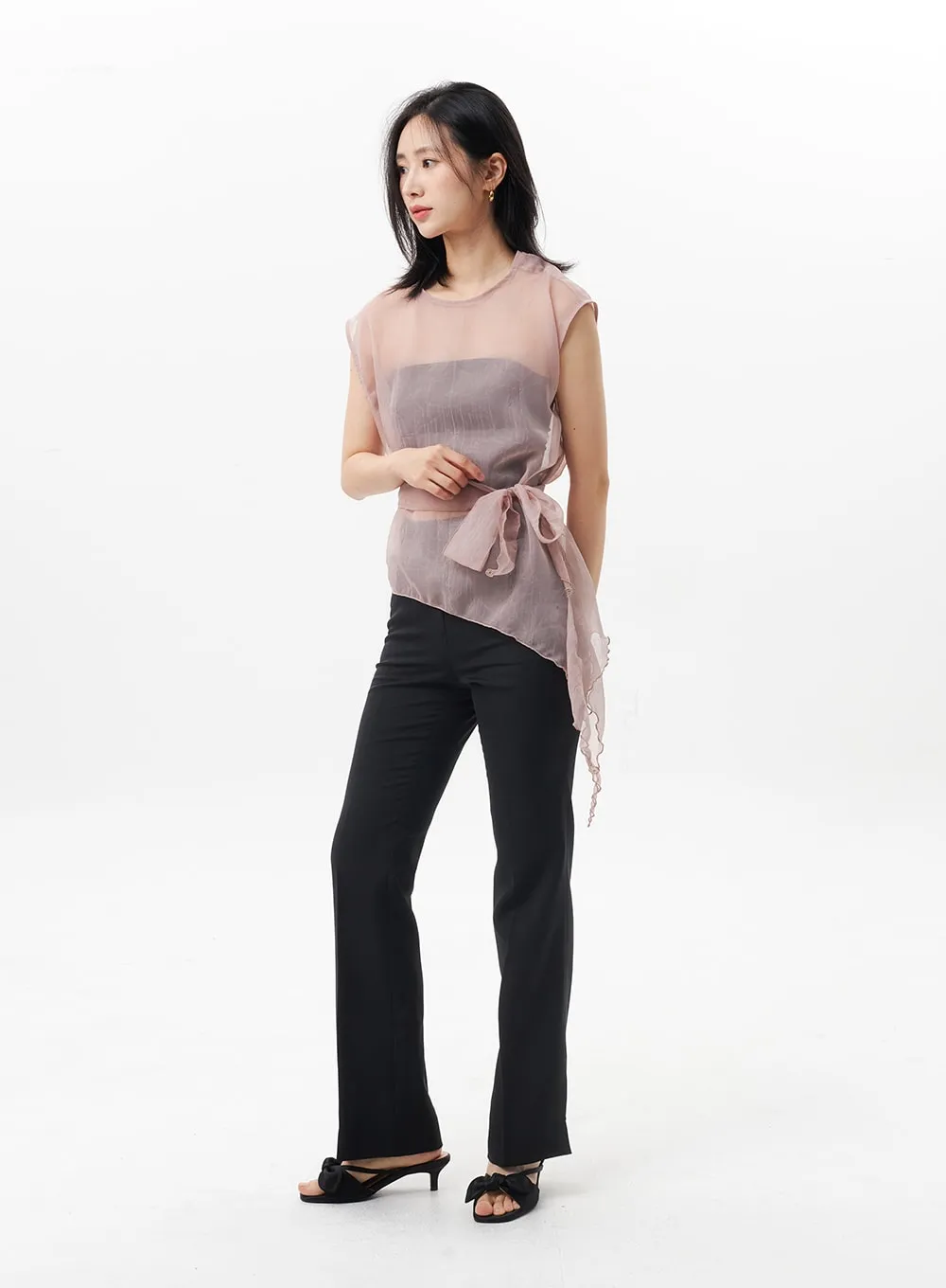 Slim Fit Tailored Pants OL312 sold by Lewkin product image thumbnail 4