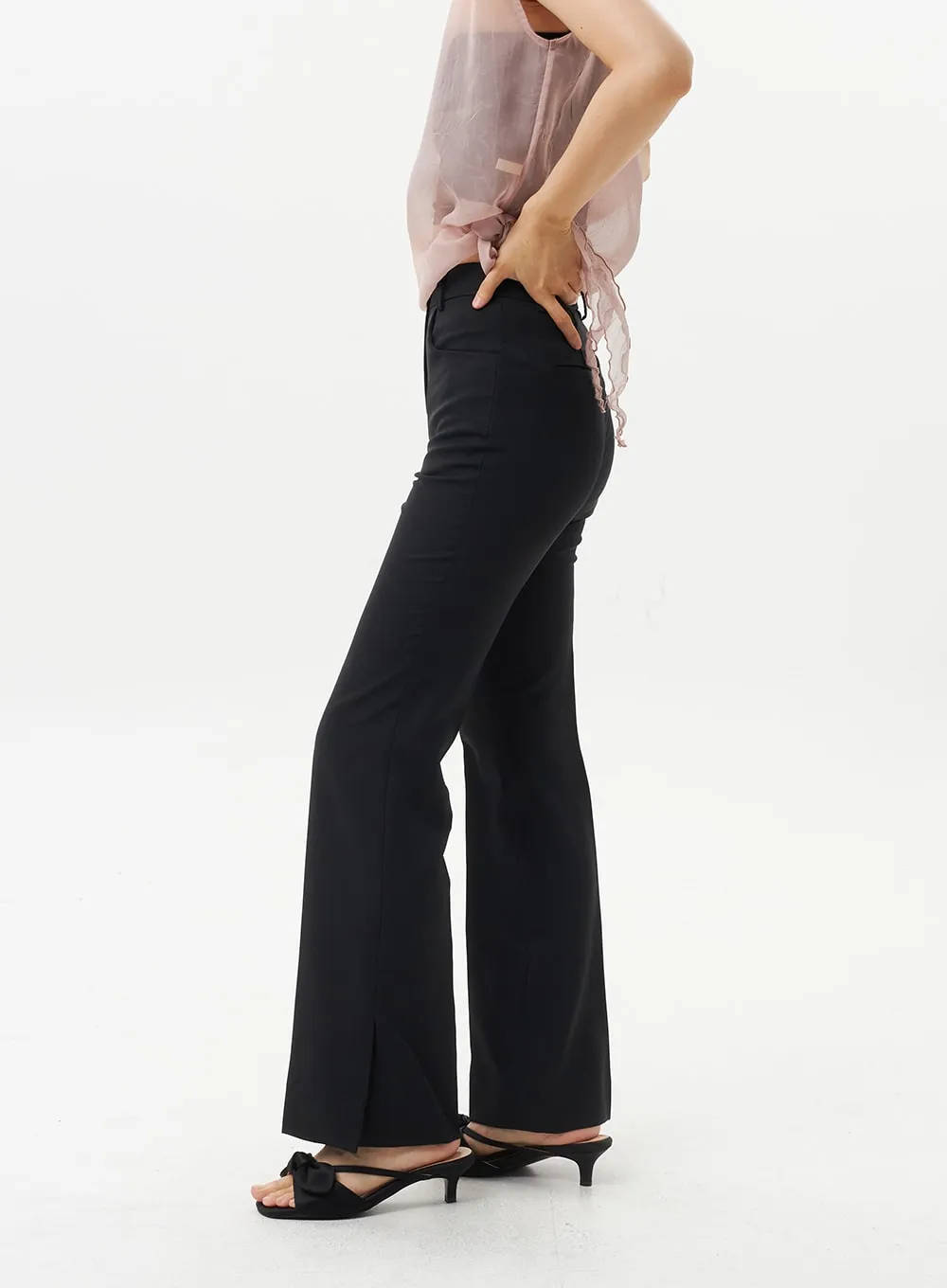 Slim Fit Tailored Pants OL312 sold by Lewkin product image thumbnail 5