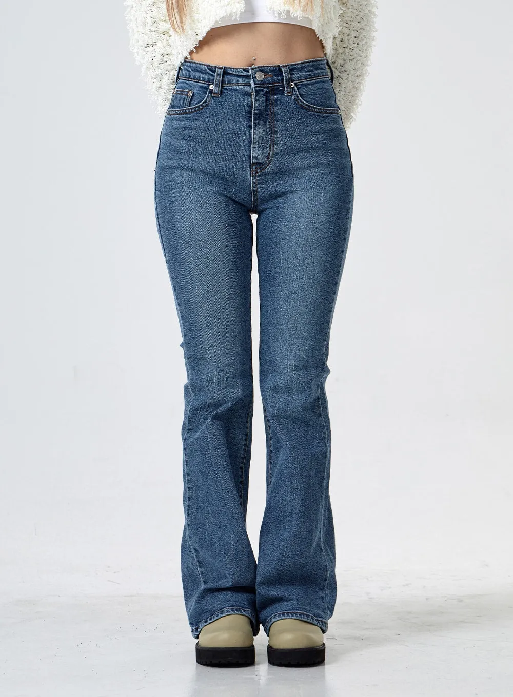 Boot Cut Blue Jeans CG24 sold by Lewkin product image thumbnail 2