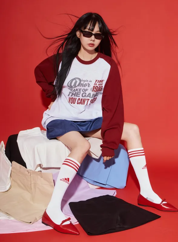 Cozy Graphic Lettering Crew Neck Sweatshirt IM406 sold by Lewkin