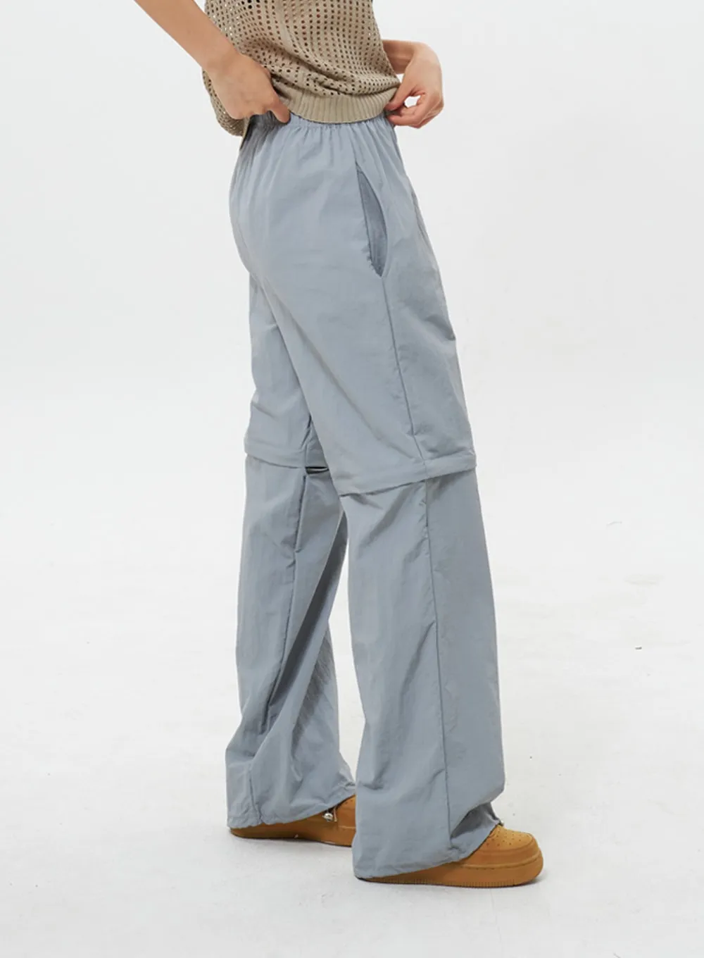 Color Wide Track Pants IY312 sold by Lewkin product image thumbnail 4