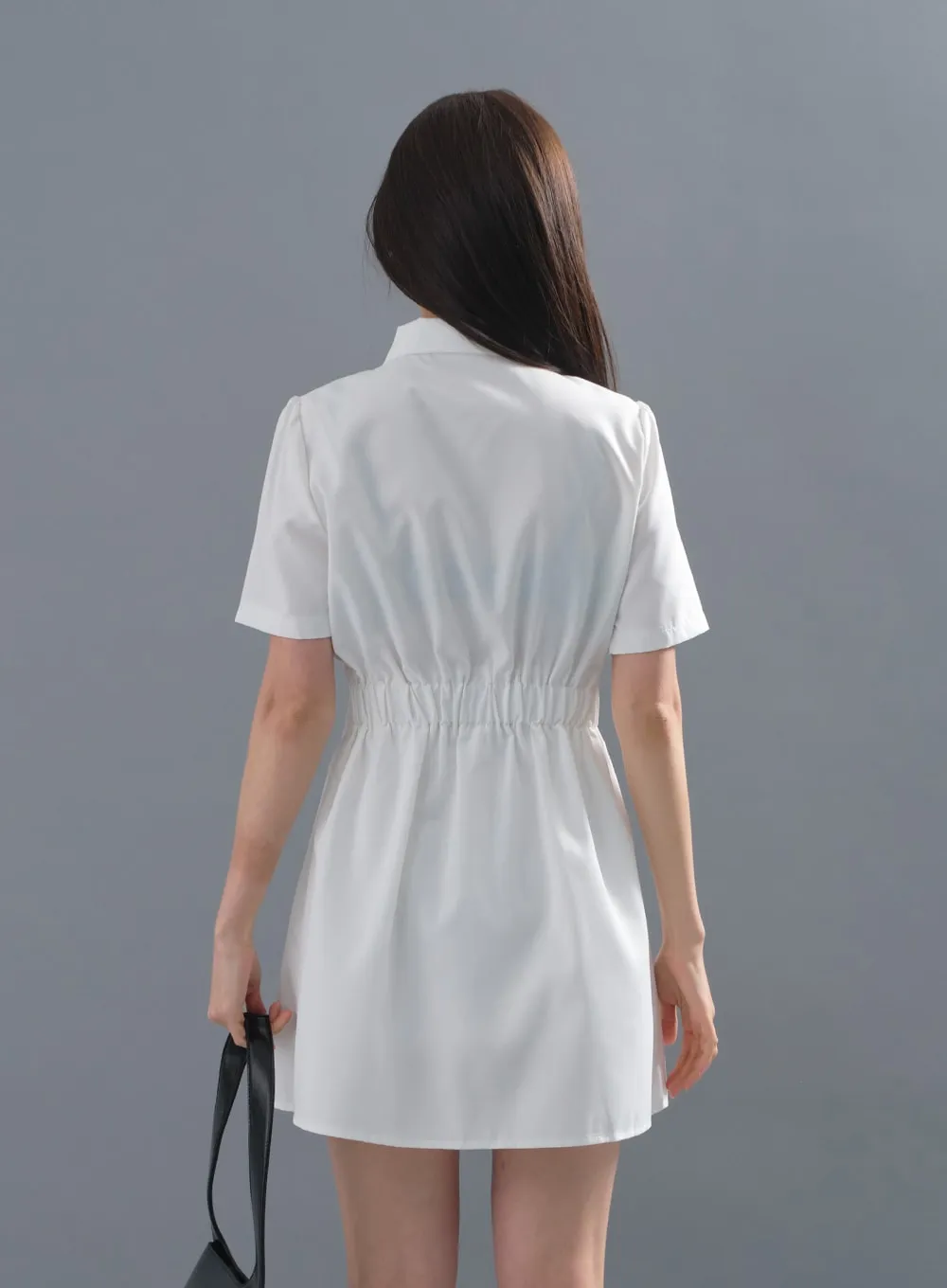 Milky Pintuck Shirt Dress CM10 sold by Lewkin product image thumbnail 5
