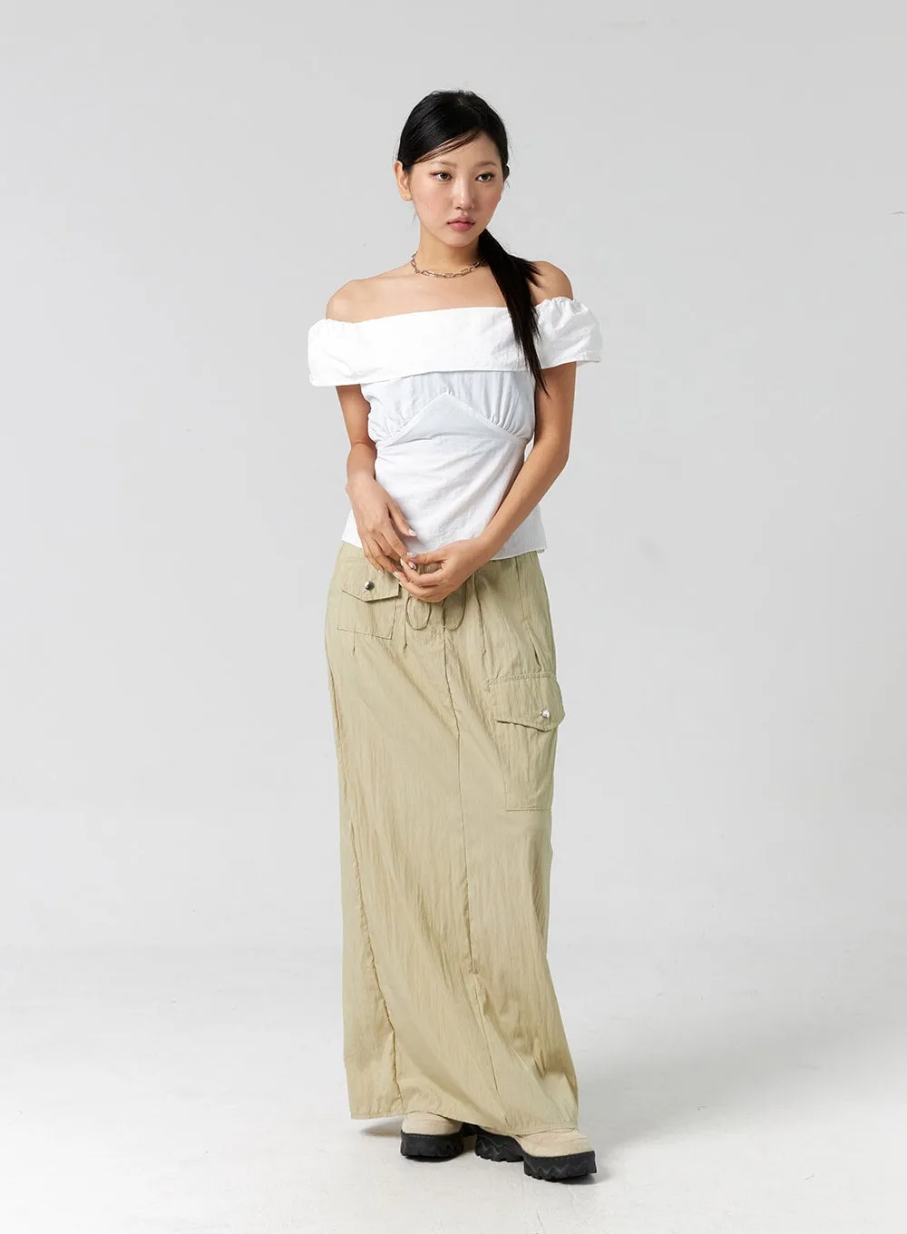 Off-Shoulder Blouse CG303 sold by Lewkin product image thumbnail 4