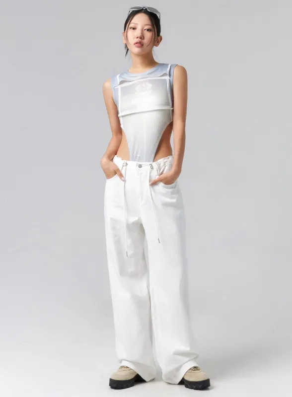 Low Rise Cotton Pants CL319 sold by Lewkin