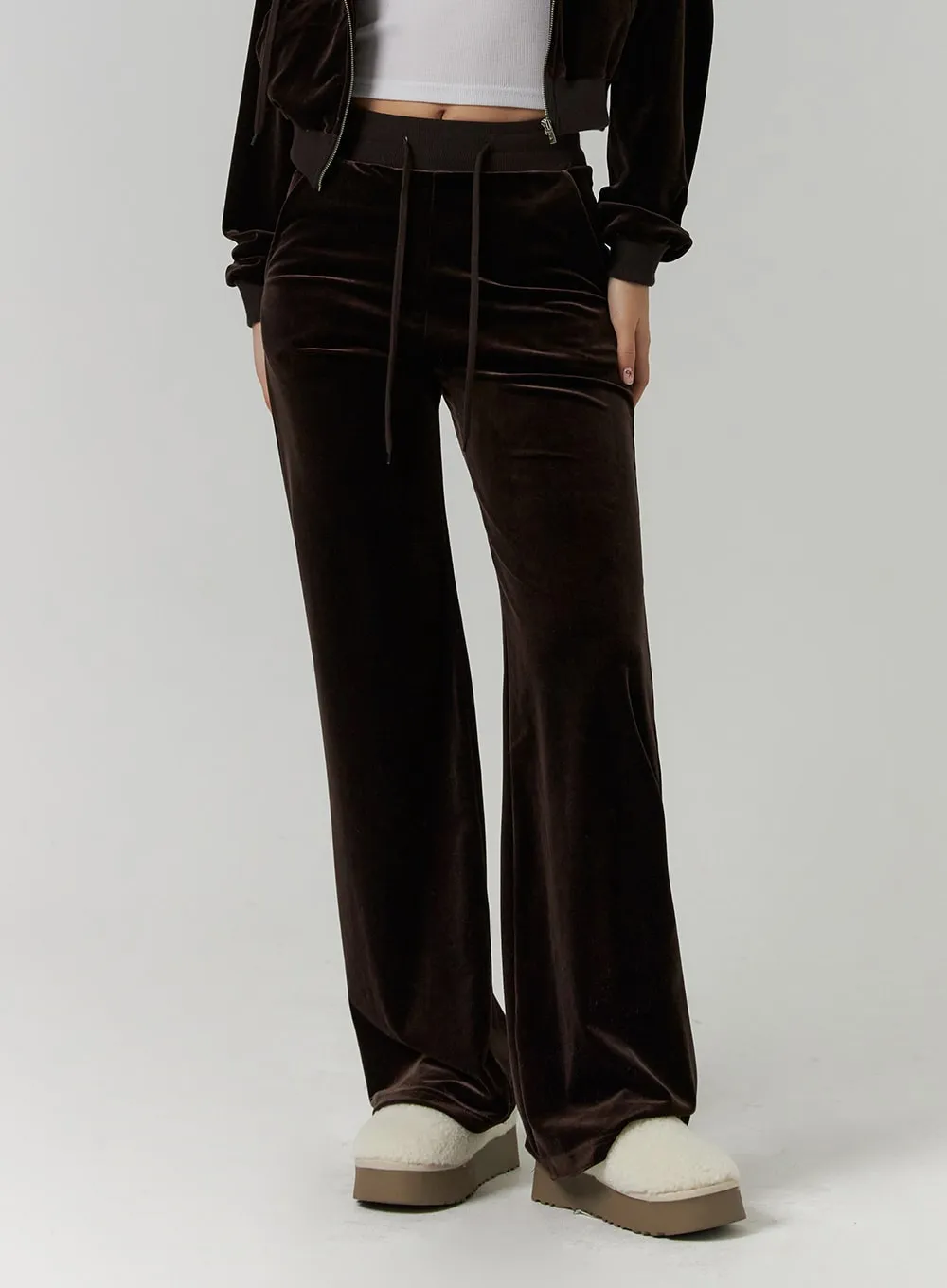 Slim Fit Velvet Pants CD314 sold by Lewkin product image thumbnail 4
