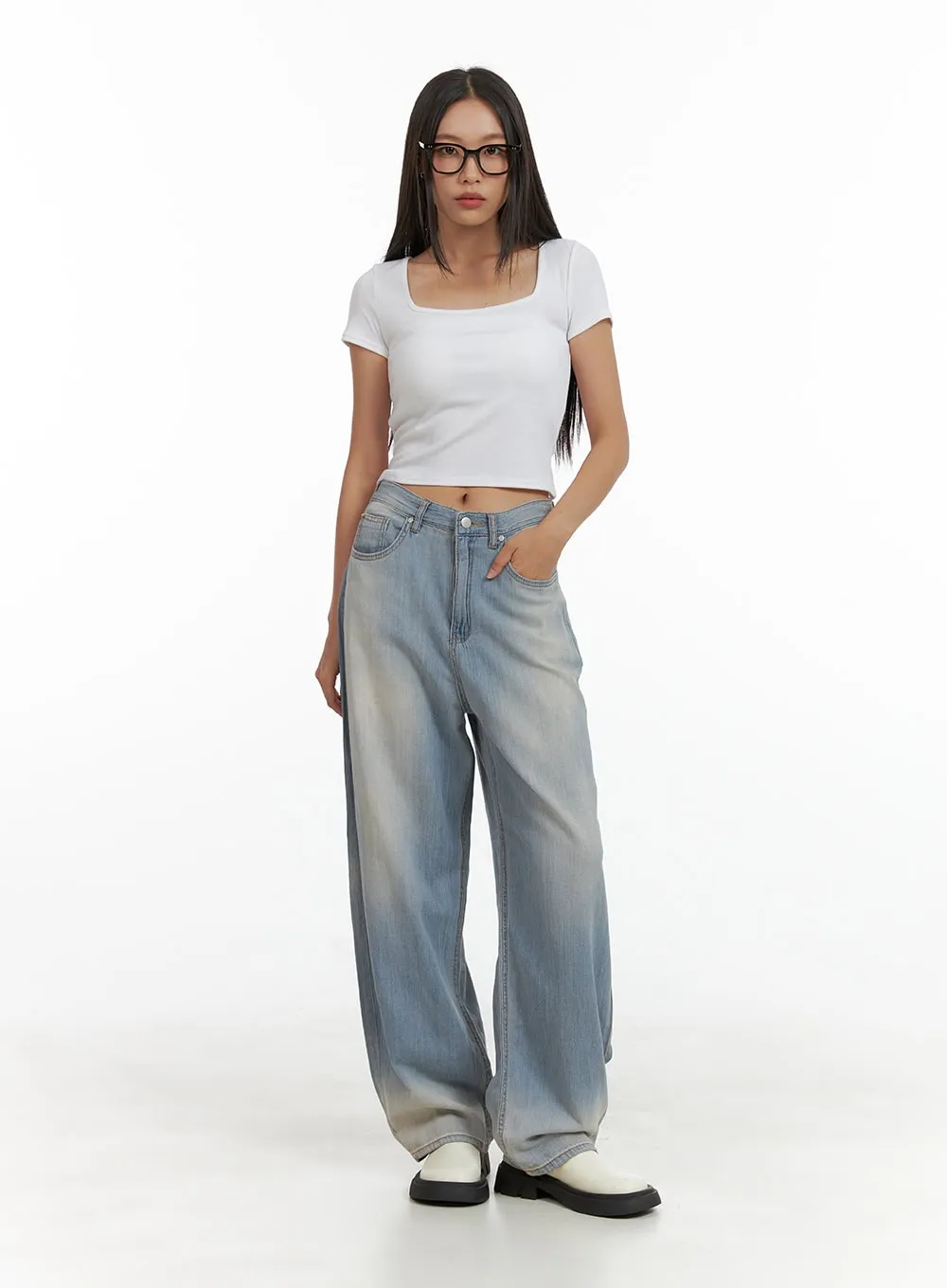 Backless Square Neck Top CU414 sold by Lewkin product image thumbnail 2