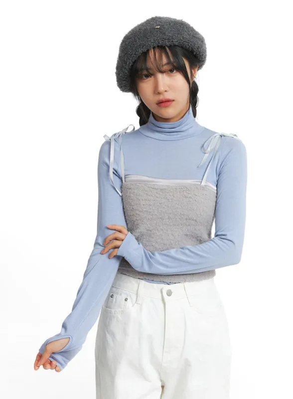 Ribbon Tie Strap Tank Top OD329 sold by Lewkin