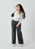 Plus V-Neck Twisted Bust T-Shirt IN16 sold by Lewkin