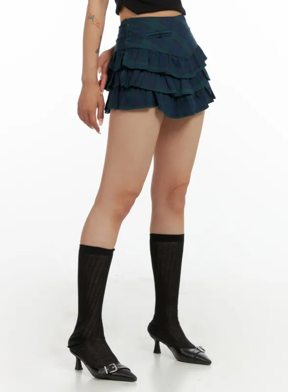 Layered Frill Mini Skirt CL415 sold by Lewkin