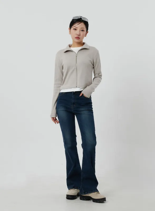 Dark Wash Bootcut Jeans CF303 sold by Lewkin