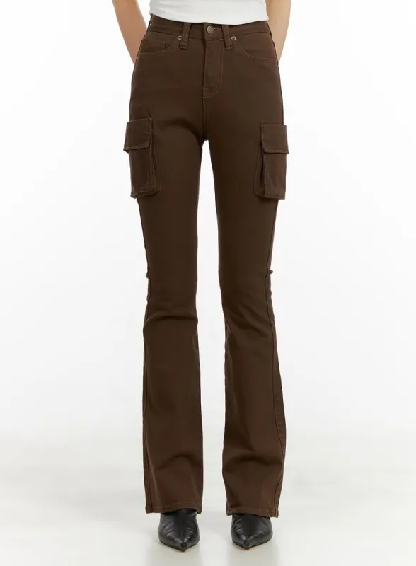 Cargo Bootcut Pants CU410 sold by Lewkin