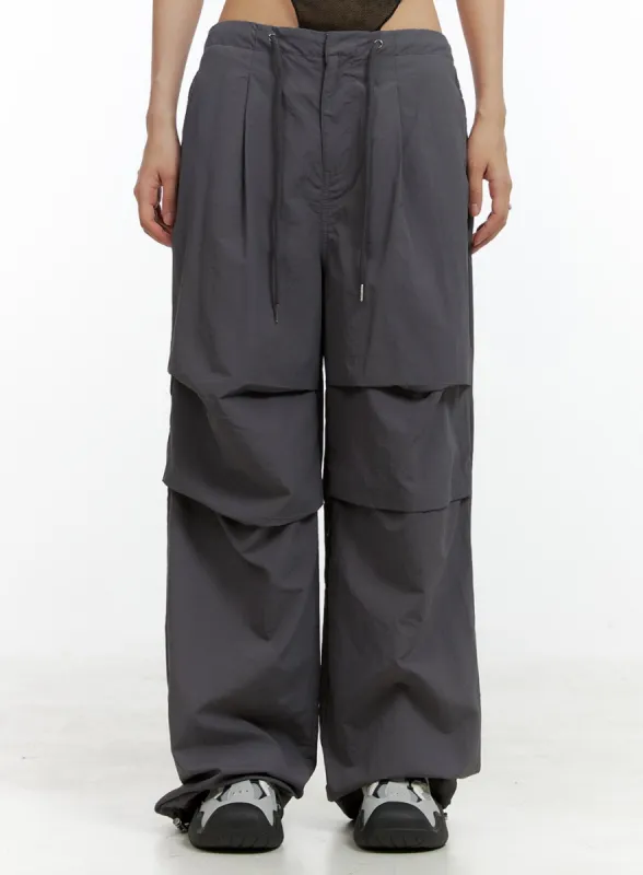 Drawstring Waist Pintuck Trousers CL410 sold by Lewkin