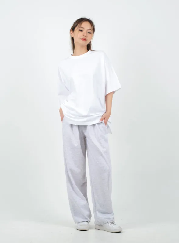 Drawstring Hem Banded Sweat Pants CA26 sold by Lewkin