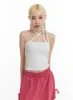 Solid Halter Bowknot Cami Top IF408 sold by Lewkin